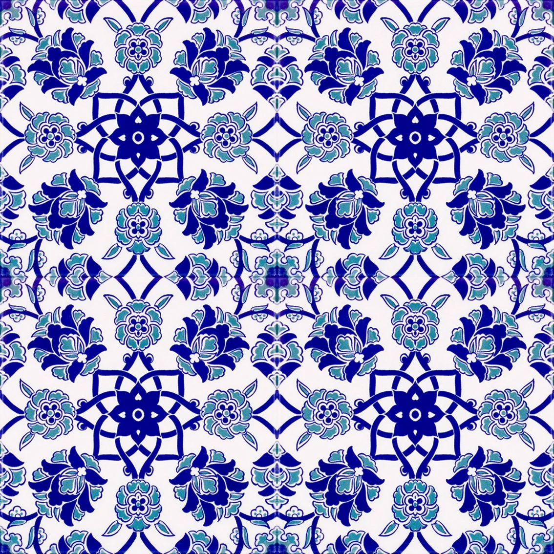 20x20 cm Çini Karo D-10